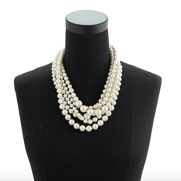 J. Crew Jewelry - J Crew Pearl twisted hammock necklace